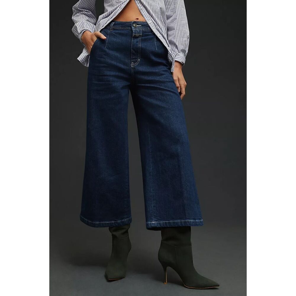 Anthropologie Closed Organic Cotton Leira High-Rise Wide-Leg Jeans